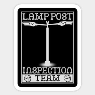 Lamp Post Inspection Team Sticker